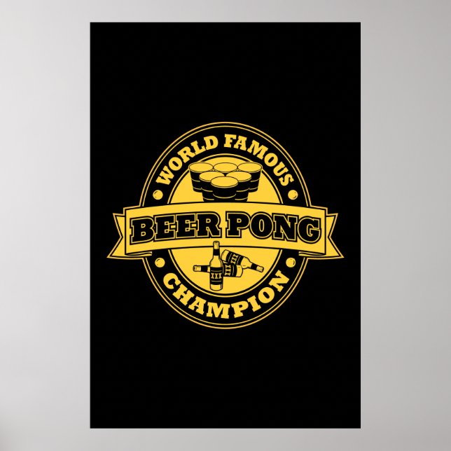 Póster Beer Pong Champion (Frente)