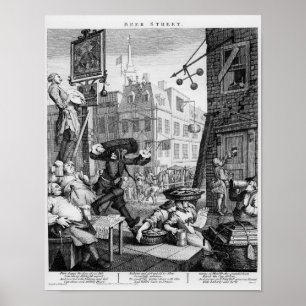 Póster Beer Street, 1751