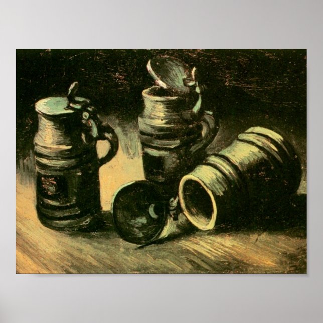 Póster Beer Tankards Van Gogh Fine Art (Frente)