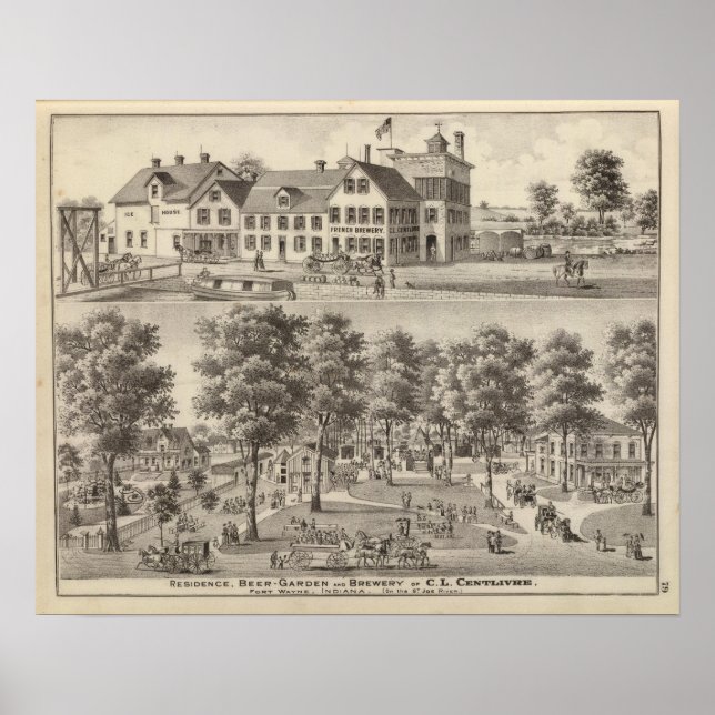 Póster Beergarden e cervejaria de CL Centlivre (Frente)