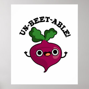 Poster Beet Pun De Beterraba mesa Não-Beterraba