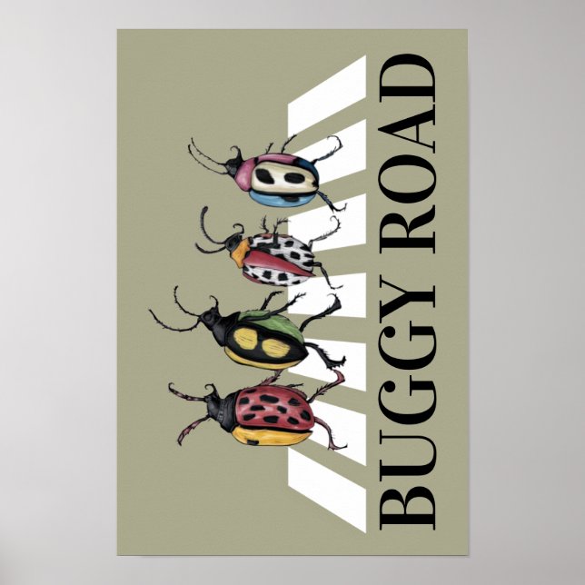 Poster Beetles Engraçados (Frente)