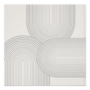 Póster bege - Forma Simétrica do Arco-Íris Simétrica Bran