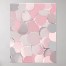 Bege Rosado e Creme Padrão de Círculo Abstrato Neu