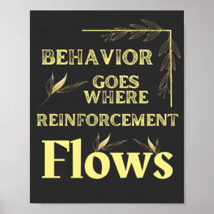 Poster Behavior Goes Where Reinforcement Flows 