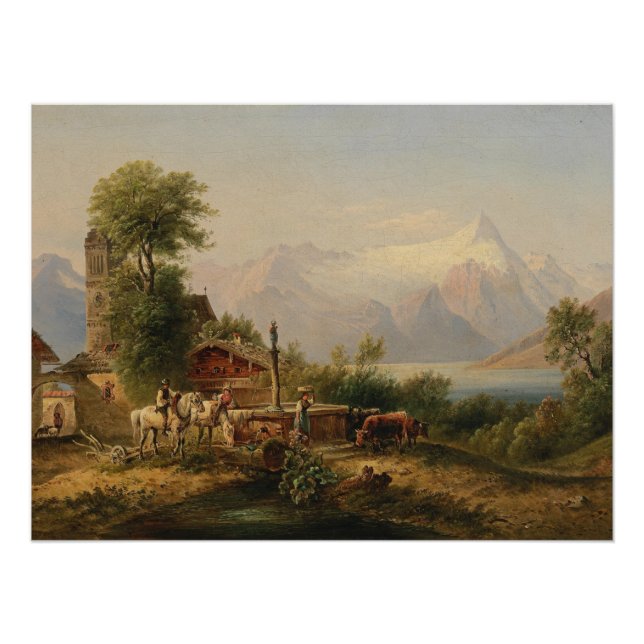 Póster Bei Zell am See - Emil Barbarini (Frente)