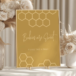 Poster Beige Chá de fraldas de mel Os bebês são suaves