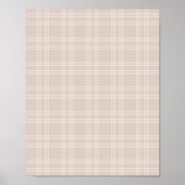 Poster Beige Gingham (Frente)