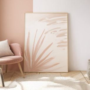 Póster Beige Palm Zen Minimalist Wall Art