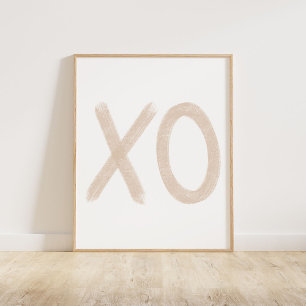 Poster Beige XO