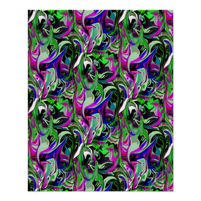 Póster Beija-flores em Voo... (Frente)