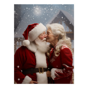 Póster Beijando o Sr. e a Sra. Papai Noel