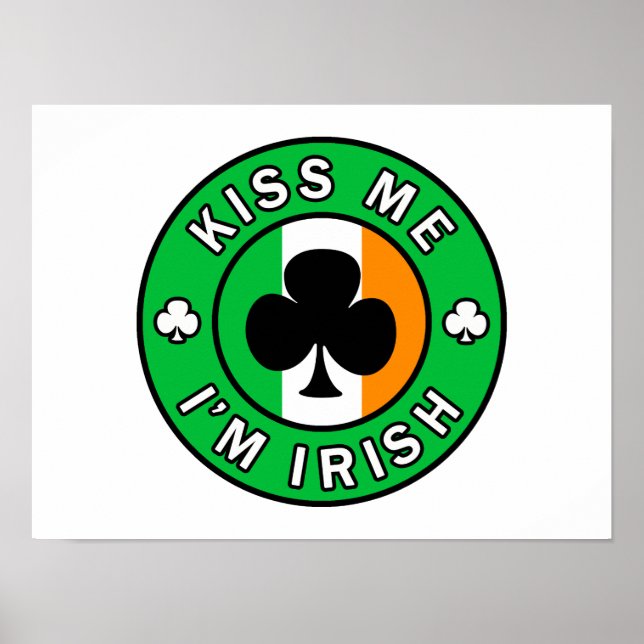 Poster Beije Me Eu Sou Irlandês (Frente)