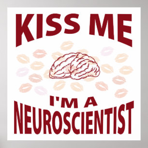 Poster Beije-me que eu sou um neurocientista