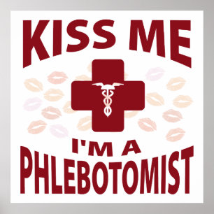 Póster Beije-me que eu sou um Phlebotomist