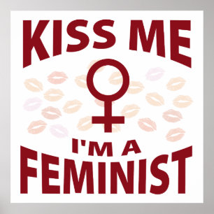 Póster Beije-me que eu sou uma feminista