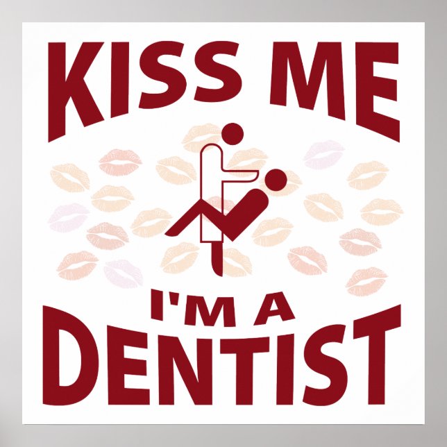 Poster Beije-me, sou Dentista (Frente)