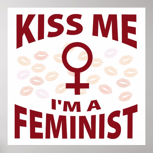 Póster Beije-me Sou Feminista (Frente)