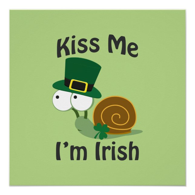 Póster Beije-me, sou irlandês (Frente)