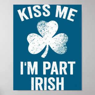 Poster Beije-me, sou parte irlandês dia de São Patrício e