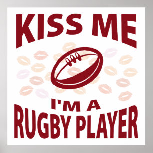 Poster Beije-me, sou um jogador de Rugby
