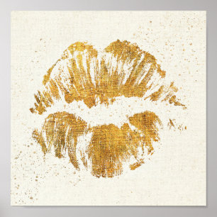 Póster Beijo à moda elegante selvagem de Apple