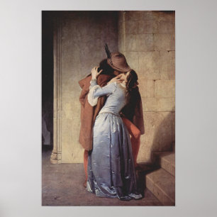 Póster Beijo de Francesco Hayez
