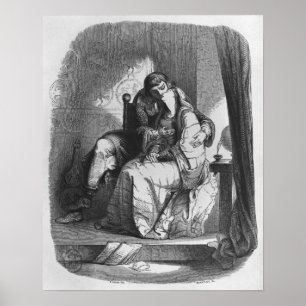 Poster Beijo de Heloise e de Abelard