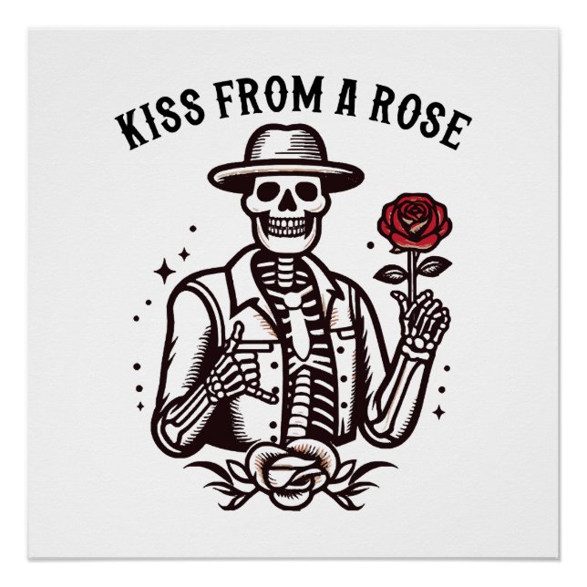 Póster Beijo de uma Rosa (Frente)