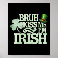Beijo Me Eu Sou Irlandês Engraçado Eu São Patrício