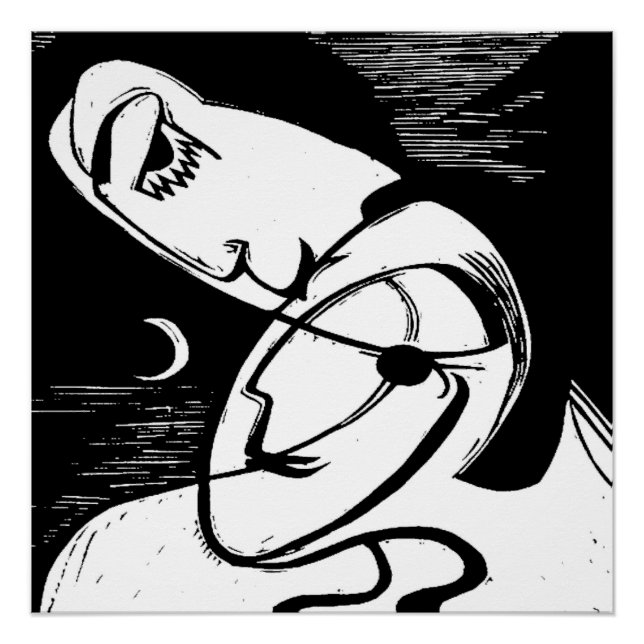 Póster Beijo por Lua e Oceano (Frente)