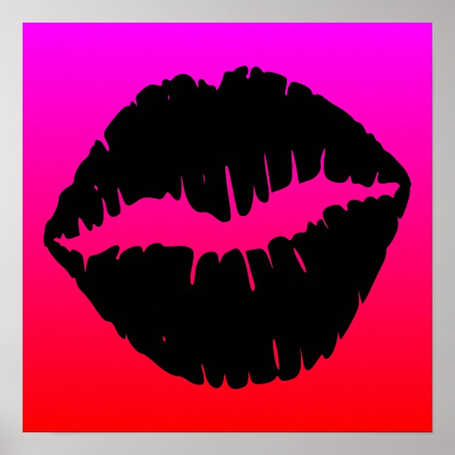 Póster Beijo Preto (Frente)