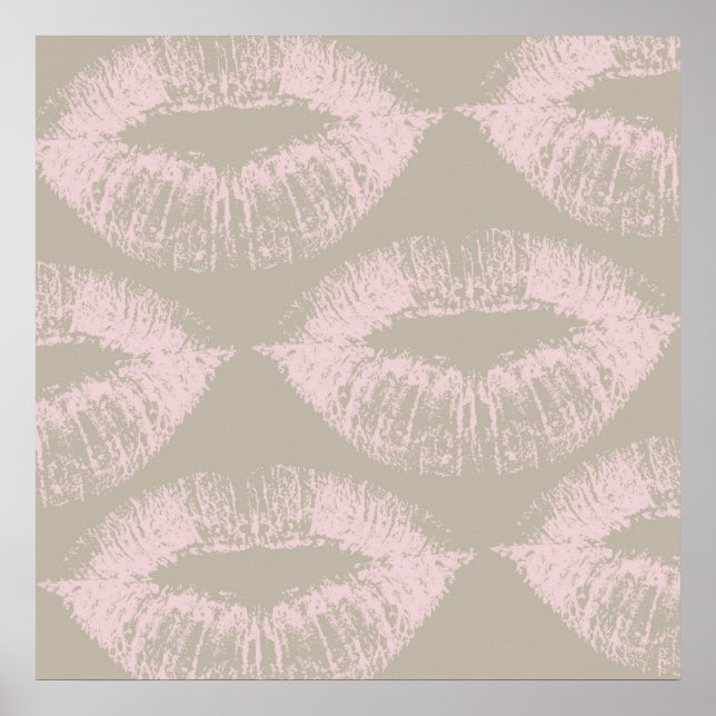 Póster Beijo Rosa (Frente)