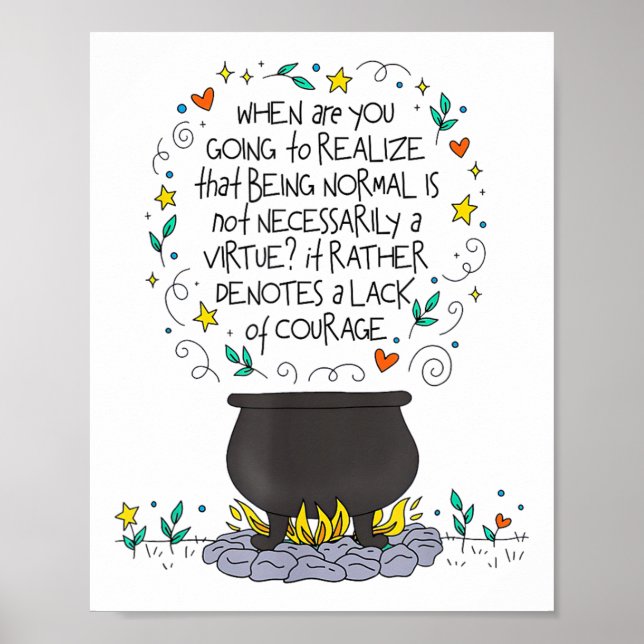 Poster Being Normal Is Not Necessarily A Virtue Motivatio (Frente)