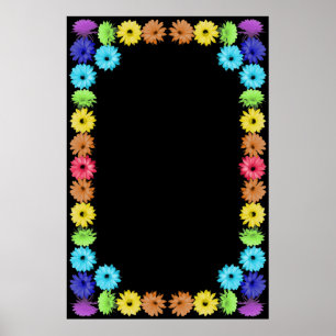 Poster Beira da flor do arco-íris