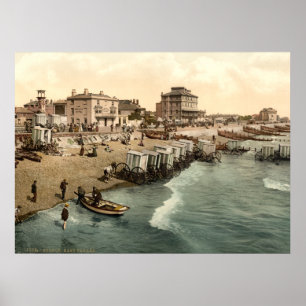 Póster Beira-mar antigo Bognor Regis de Inglaterra,