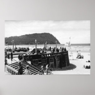 Póster Beira-mar, rotação de Oregon e cabeça de Tillam