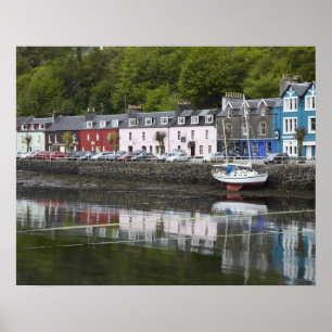 Póster Beira-mar, Tobermory, Ilha de Mull, Escócia, 2