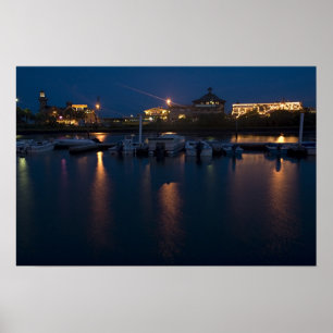 Póster Beira-rio chave do cedro na noite
