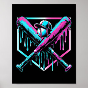 Poster Beisebol Para Rapazes Jovens Sorvetes De  B