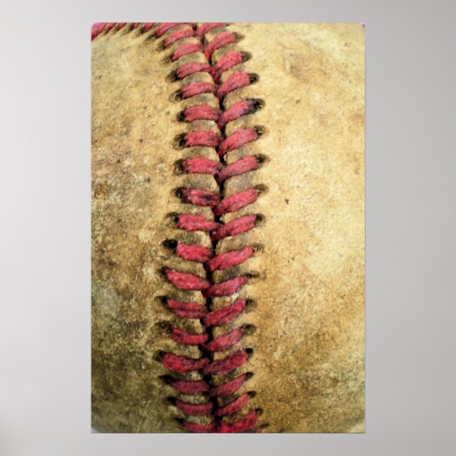 Póster Beisebol Vintage (Frente)