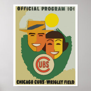 Poster Beisebol Vintage