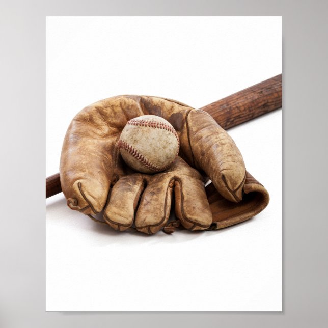 Póster Beisebol Vintage (Frente)