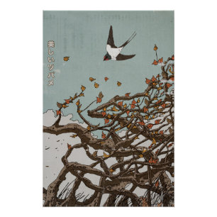 Póster Bela Andorinha Japonesa