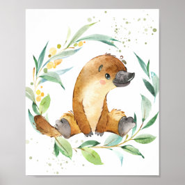 Poster Bela Arte de Muro do Platypus Eucalyptus Greenery