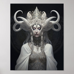 Poster Bela Bruxa Demon Queen Fantasy Art