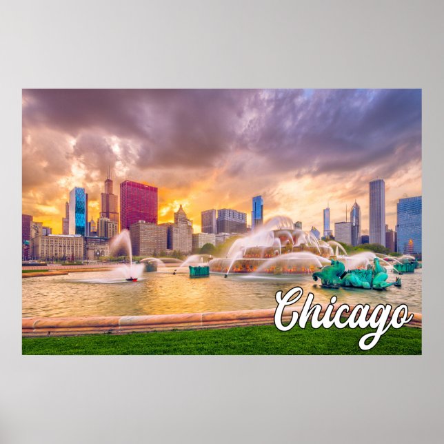 Poster Bela Chicago, Illinois, Estados Unidos (Frente)