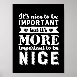 Poster Bela citação é mais importante ser legal