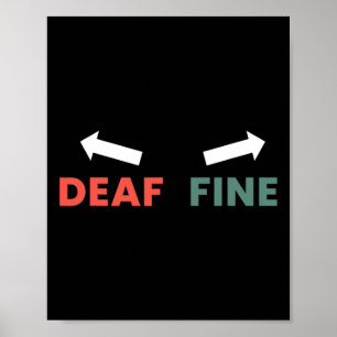 Poster Bela Direita O Ouvido É Surdo