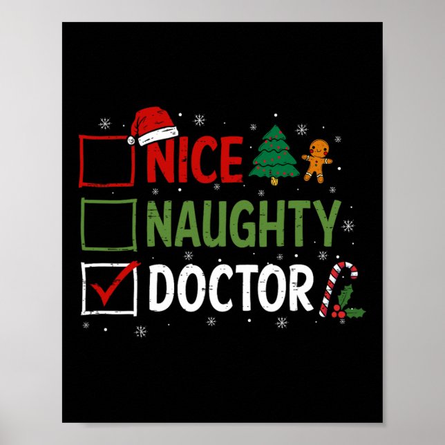 Poster Bela Dra. Natal Pajamas Santa Claus (Frente)